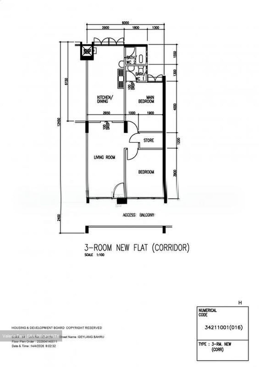 Blk 94 Geylang Bahru (Kallang/Whampoa), HDB 3 Rooms #576835171